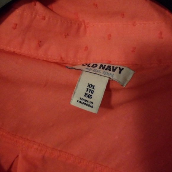 Long leave coral blouse - Picture 2 of 2